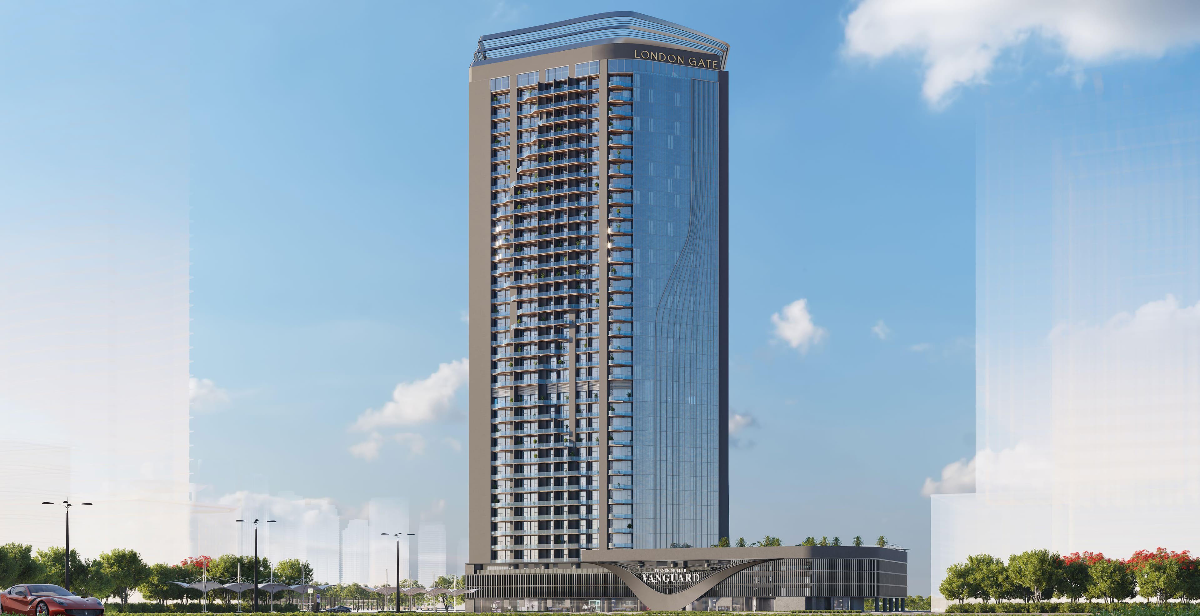 Franck Muller Vanguard, Dubai Marina — render 3
