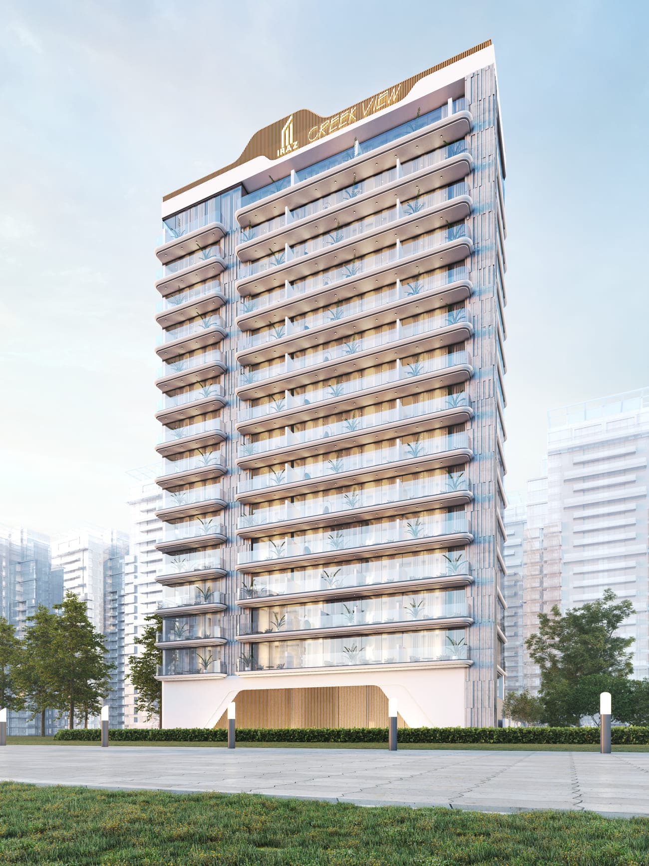 Iraz Creek Views, Al Jaddaf Waterfront — render 3