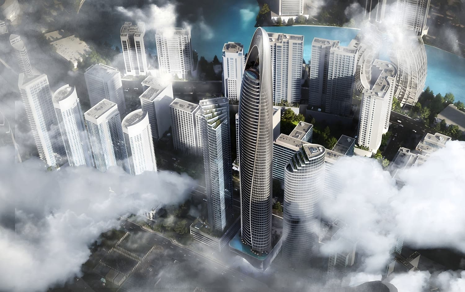 Mercedes-Benz Places by Binghatti, Downtown Dubai — render 4
