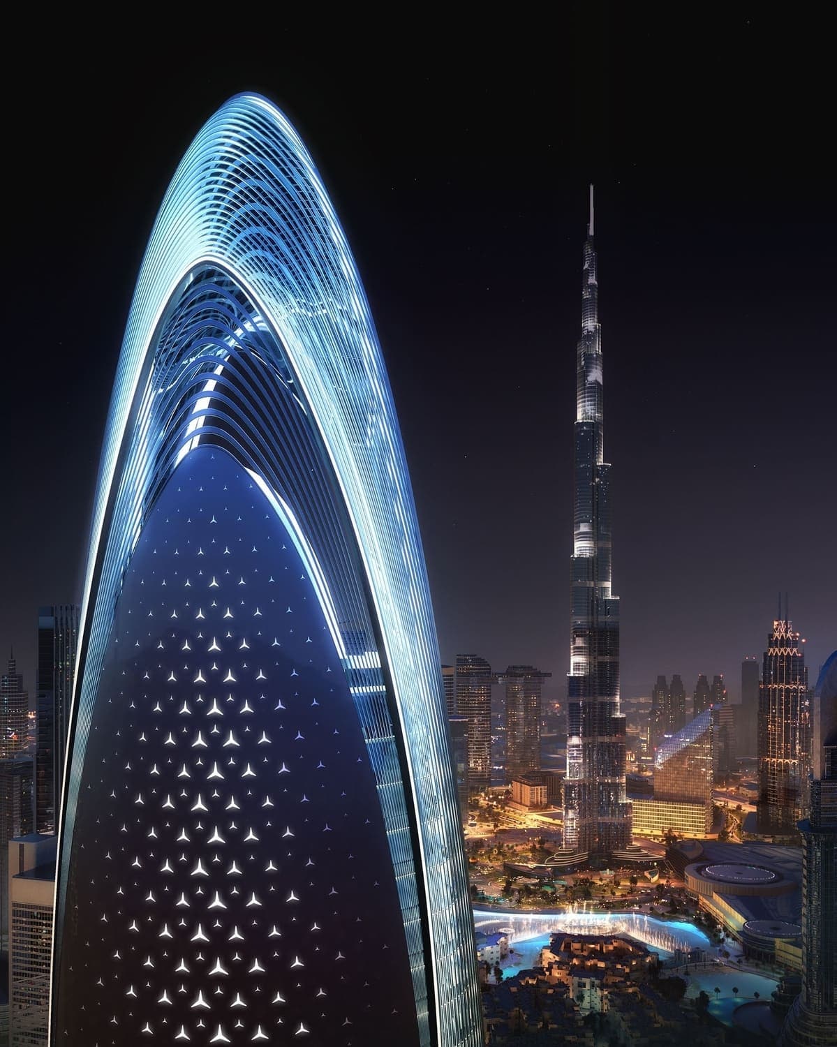 Mercedes-Benz Places by Binghatti, Downtown Dubai — render 6